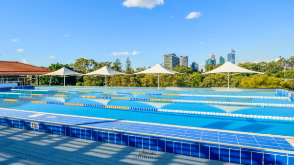 aquatic center renovation logo